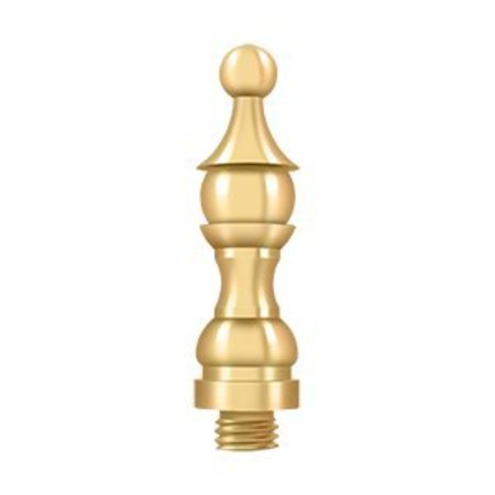 DELTANA 3 Height Decorative Royal Finials For DSB45RM Hinge Lifetime Polished Brass DSFRCR003